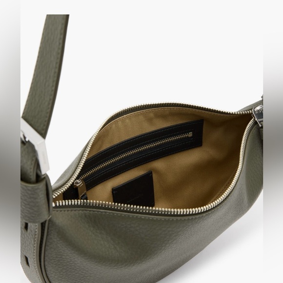 ALL SAINTS / Half Moon Leather Crossbody Bag - Picture 5 of 12